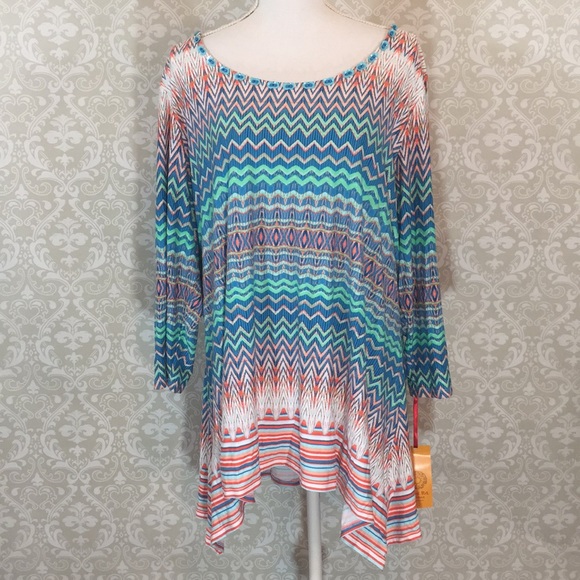 Ruby Rd. Tops - {Ruby Rd} NWT! 2X Tunic w/Beading Along Neckline